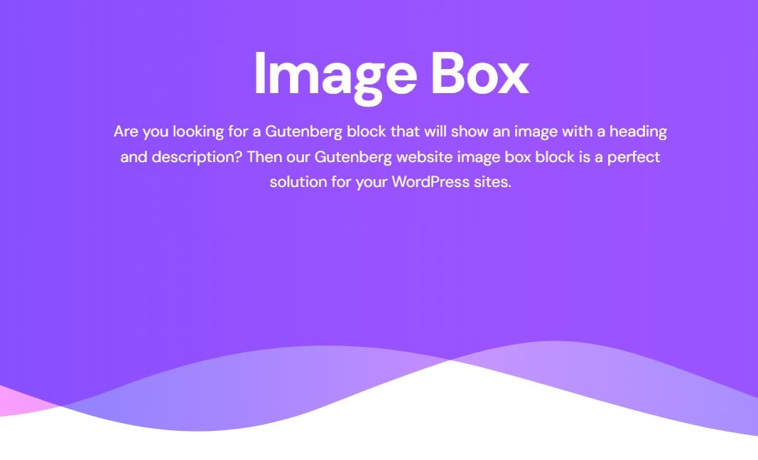 GutenKit Image Box 