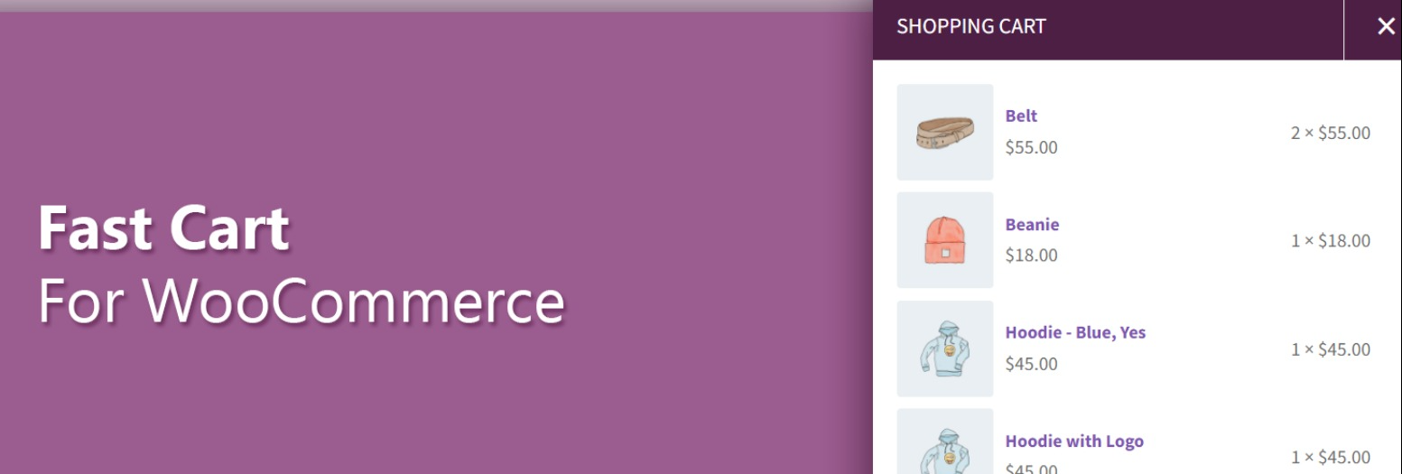 Fast Cart for WooCommerce: Side cart plugins for WooCommerce
