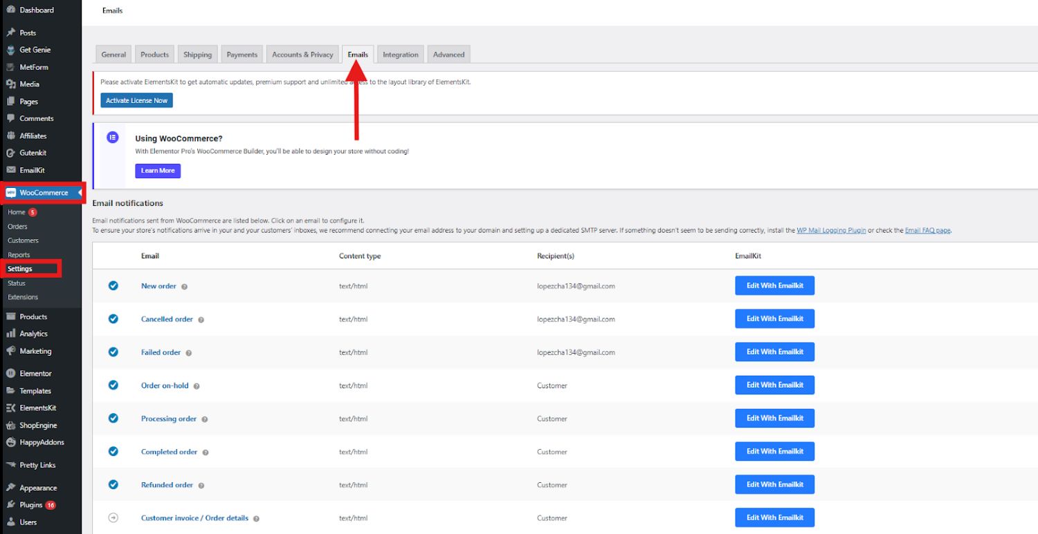 WooCommerce Global Settings