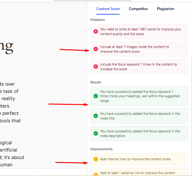 Content Score