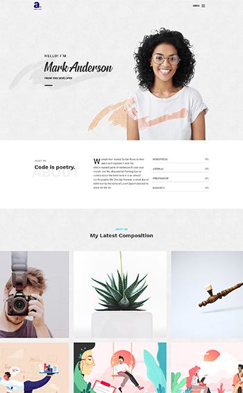 Home Portfolio Single Page